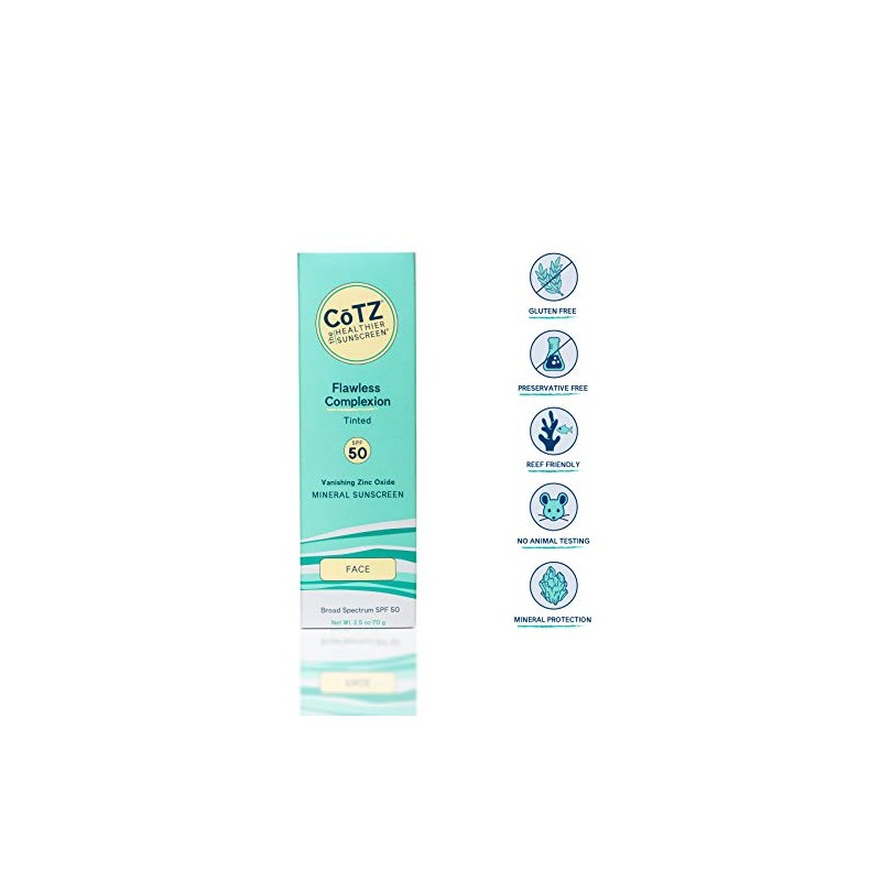 Protector solar para un rostro impecable Cotz, FPS 50, 2.5