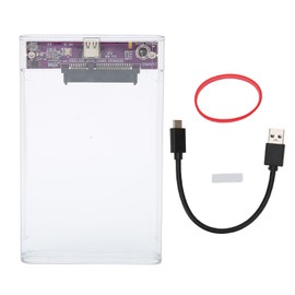 2.5 Inch External Hard Drive Enclosure Support Maximum 2TB 10Gbps Clear HDD Enclosure 2.5 Type C for 2.5inch SATA HDD SSD