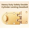 MY MIRONEY Jimmy Proof Deadbolt Lock Heavy Duty Safety Single
