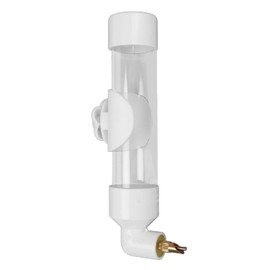 Bebedero de pájaros, dispositivo automático de beber de loro, dispensador de agua de periquitos, accesorios de jaula de pájaros, fuente de beber (blanco)