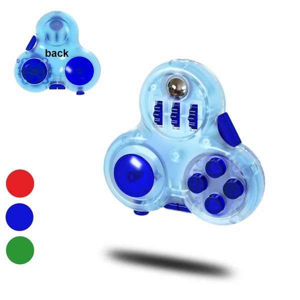 Fidget Pad with 11-Functions Fidget Toys,Fidget Controller Stress Reducer Toys