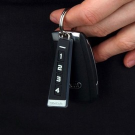 Car Key Holder Case H with Number Display & Keyring for Vehicle Keys Automotive Accessories Neon Lime