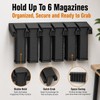 HEKAGURA Durable ABS 6 Standard Rack Wall Mount, Wall Magazine