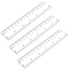3 Pack 15cm Clear Ruler 6 in Small Ruler Plastic