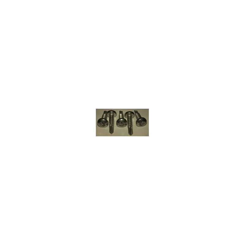 #8 x 1/2" Pan Head Torx Pin-in Self-Drilling Security Screws
