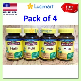 Nature Made Multivitamin Tablets with Iron, for Women and Men 130 Tablets, Pack4