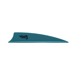 Bohning X3 Vane, 3", Teal, 36pk