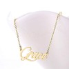 HUAN XUN Gold Color Plated Pendant Elegance Lady Name Necklace,