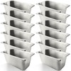 12 Pcs 1/3 Size 6 Inch Deep Restaurant Hotel Pan