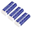 3 Pcs Soft Plastic Erasers White Pencil Eraser for School