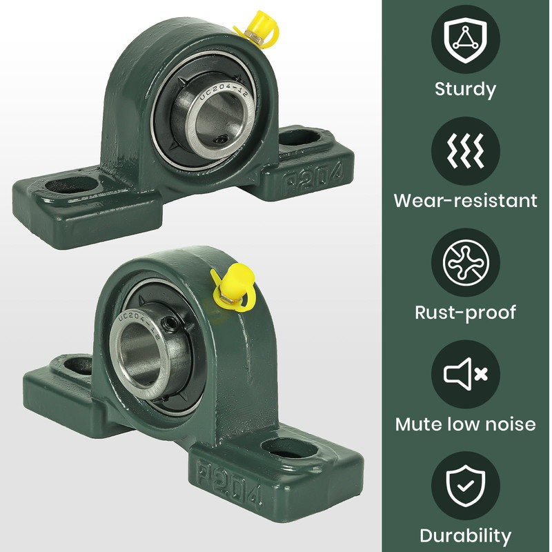 AR-PRO 2-Pack UCP204-12 Mounted Pillow Block Ball Bearing - Bearing