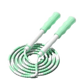 Skipping Rope, Segmented Skipping Rope, Adjustable Speed Rope, Beaded Flexible Plastic Fitness Skipping Rope with Non-Slip and Ergonomic Handles for Fitness, Endurance, Rope Skipping Training