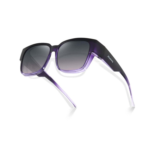 Meeloog Polarised Over Glasses Sunglasses for Women, Glasses Wearers, UV400