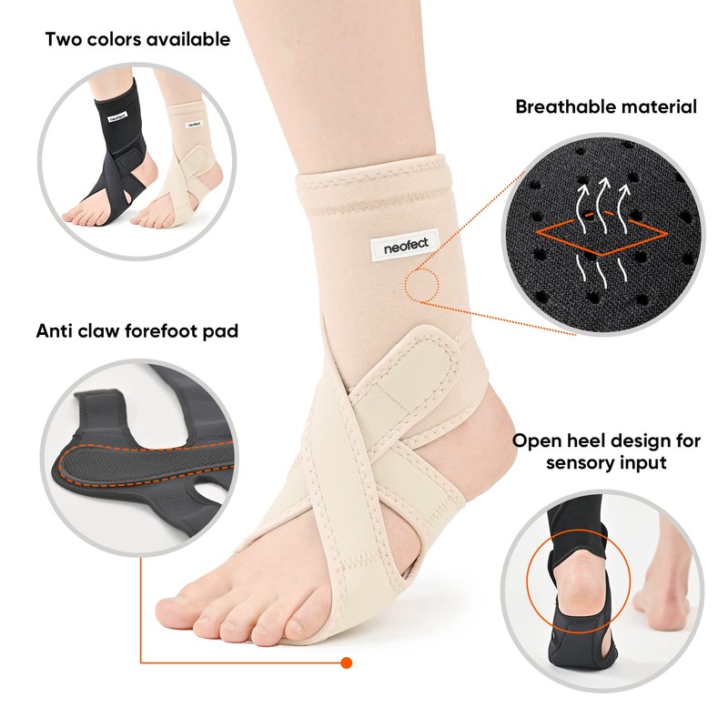 Neofect Drops Foot Ankle Support Drop Foot Brace Adjustable Wrap