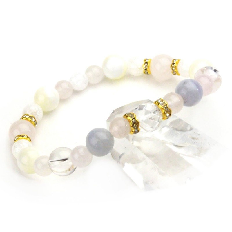 Happy Bomb Birthstone Combination Power Stone Bracelet Natural Blue Lace