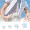 1 Pack White Pearlescent Buttons 9mm Round Resin Buttons 4