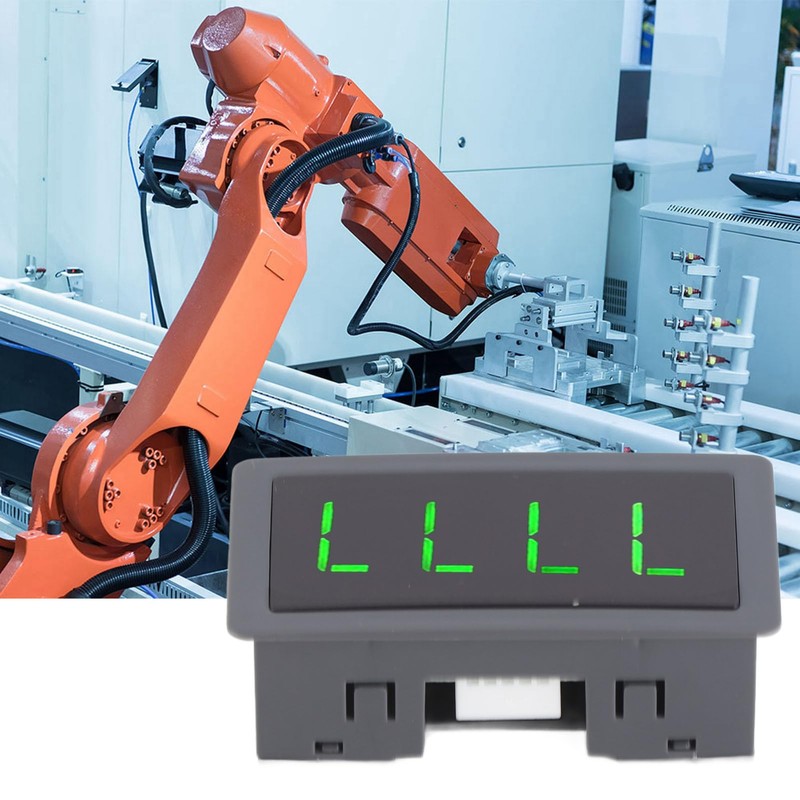 QANYEGN Digital LED Tachometer, Green 4 Digit LED Motor Tachometer,