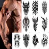 AWLEE Temporary Tattoos Waterproof Viking Tribal Totem - Long Lasting
