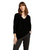 TOM TAILOR Ladie's 1029665 Batwing Sleeve Sweater, 14482-Deep Black, S