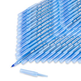 BIC Round Stic Xtra Life Ballpoint Pen, Medium Point (1.0mm), Blue, 240-Count