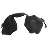 Bicycle Rear Seat Bag Black Large Capacity Canvas Waterproof Elastic