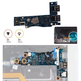 Deal4GO Puerto USB 1650W WiFi WLAN Tarjeta de red IO P2RHV A197V1 LS-H359P Reemplazo para Dell Alienware M15 R2