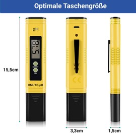 1x pH and 1x TDS Meter 4-in-1 Meter pH EC Temperature for Water, Aquarium, Pond, Drinking Water Pool Digital
