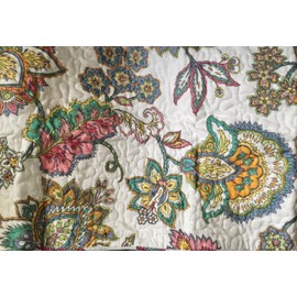 Nicole Millers Home Cotton Jacobean Floral Print Reversible Standard Shams (Set of 2)