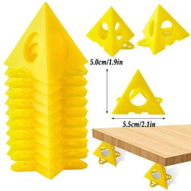 LONGHAO Pack of 20 Painters Pyramid Stands Mini Cone Painting Stand Pyramid Stands Colour Stand for Canvases Painters Perforated Triangular Foot Stand Pyramid Stand for Painters, for Cupboard Door