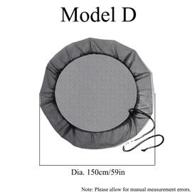 Rain Barrel Net Cover 59 Inch Garden Barrels Protective Cover with Drawstring Filter to Prevent Dropped Leaves Dirt in the Garden - Pack of 2