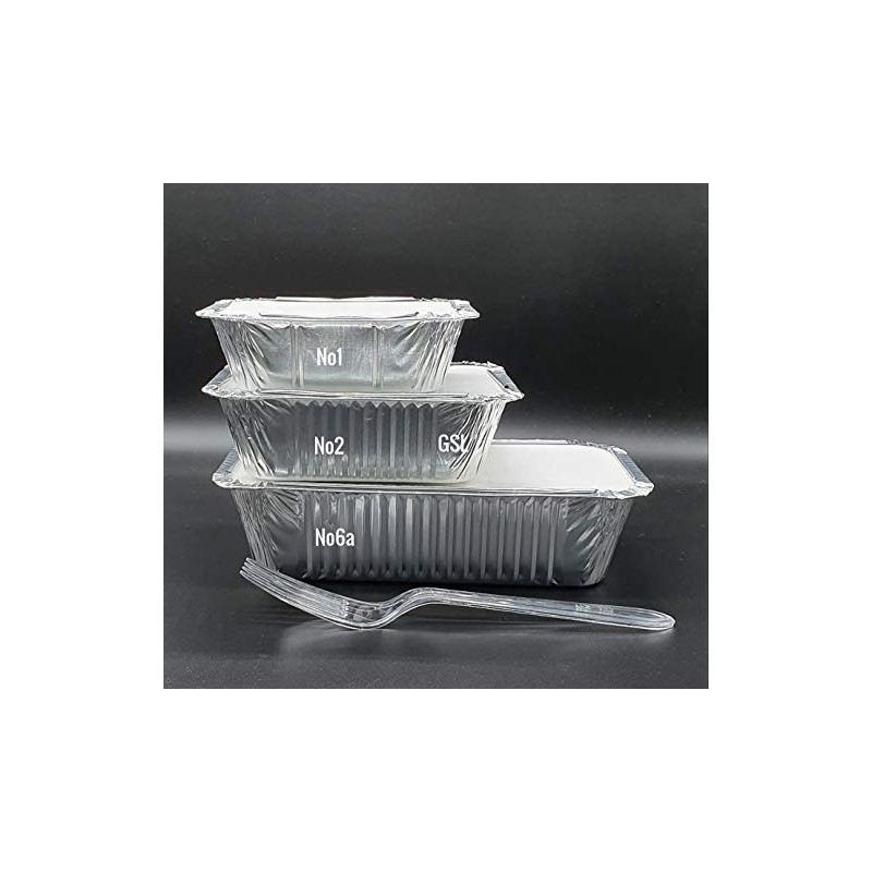 GSL 50 x No1 Small Aluminium Foil Takeaway Food Containers