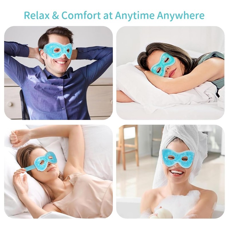 YOYEAH Eye Mask Cooling Pack of 2 Gel Eye Mask