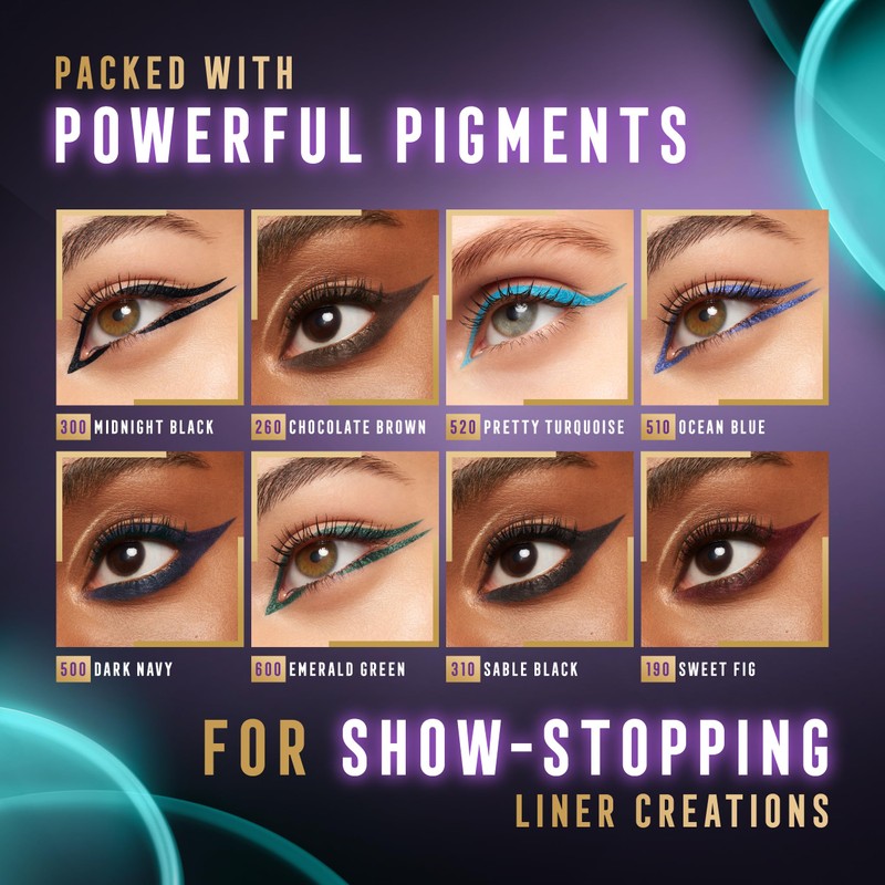 Max Factor Masterpiece Wow Liner, 500 Dark Navy, 24-Hour Wear