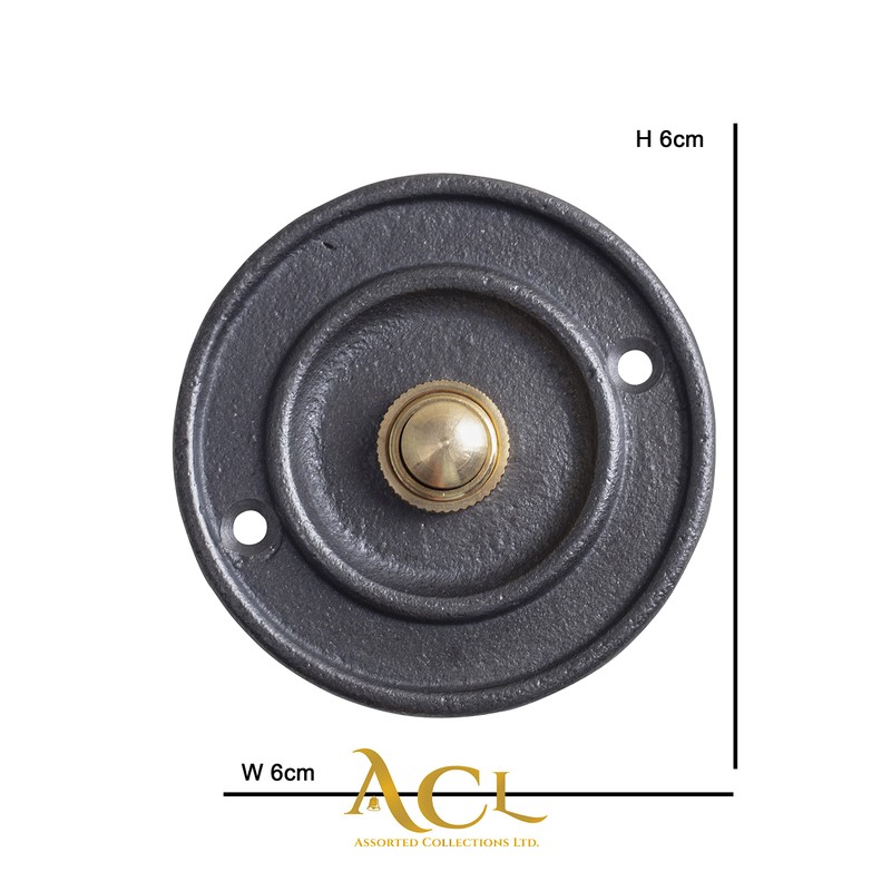 Assorted Collections Traditional Door Bell Push Press Antique Cast Iron