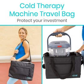 Vive Travel Bag for Ice Therapy Machine - Fits Polar Active, Ossur Cold Rush, Nehoo, More - Travel Storage for After Surgery