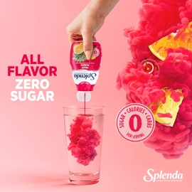SPLENDA Liquid Water Enhancer Drops, Sugar Free, Zero Calorie, Natural Flavor, Concentrated Drink Mix, 3.11 Fl Oz Each Bottle (Fruit Punch, 1 Pack)