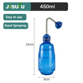 Watering Can for Seedlings, Small Watering Can for House Plant Garden Flower 0.45L (Green)