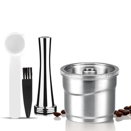 RECAFIMIL Reusable ILLY Coffee Pods Compatible Refillable Stainless Steel Coffee Capsules for ILLY X7/Y3/Y5 (1 Tamper Capsule)