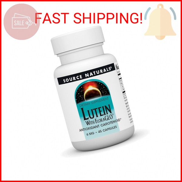 Source Naturals Lutein with FloraGLO, Antioxidant Carotenoid* -6 mg, 45