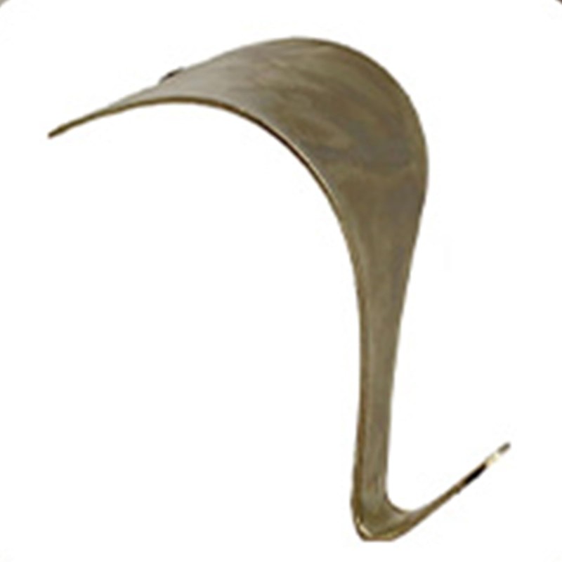 Twzqsyw Brass-Plated Steel Moulding Picture Rail Hook - Pack of