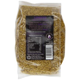 6 Pack of Biona Organic Linseed Gold 500 g