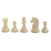 Chess Checkers Set PP Chess Pieces PU Imitation Leather Chess
