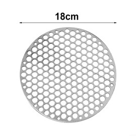 Round Stainless Steel Cooking Grate Round Grill Net Wire Mesh Outdoor Camping Cookware Round Cooking Grate (18cm)