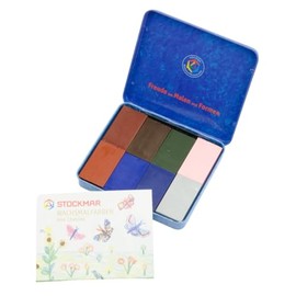 61015 8 colors canned Stockhausen Marr beeswax crayons block (japan import)