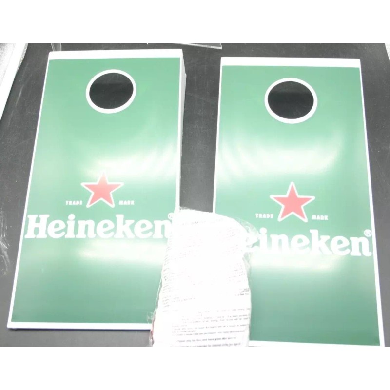 Heineken Logo Mini Tabletop Cornhole Corn Hole Game Boards Travel