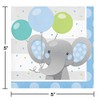 Creative Converting Enchanting Elephants Boy Beverage Napkins, 16 ct