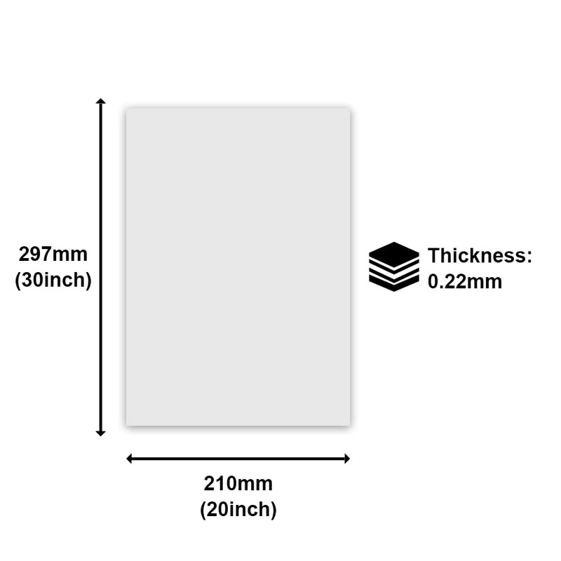 MR.R Sublimation Aluminium Sheet, Pack of 10, 0.22 mm, Matte