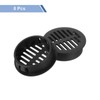 uxcell Round Soffit Vents 1 inch, 8Pcs Black Plastic 35mm