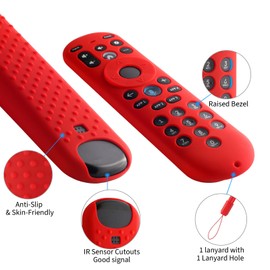 DUOLAXMENG Silicone Remote Cover Replacement for Xumo Stream Box,Anti Slip and Durable Protective Case for Xumo TV Remote RC3401 with Lanyard (Glowblue)