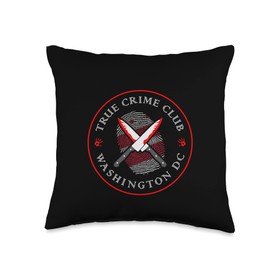 True Crime Club Washington DC, Murderino Murder Show Throw Pillow